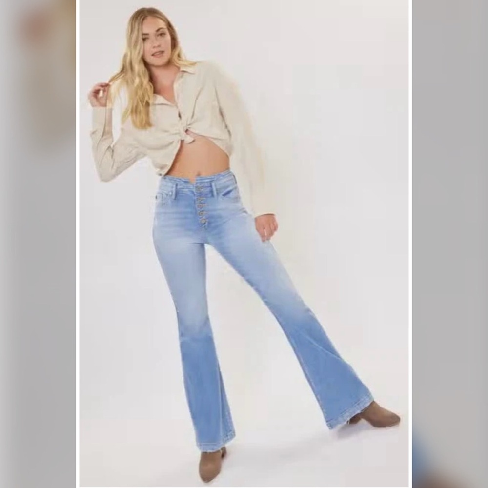KanCan High-Rise “Curvy” Flare Jeans - Picture 2 of 8